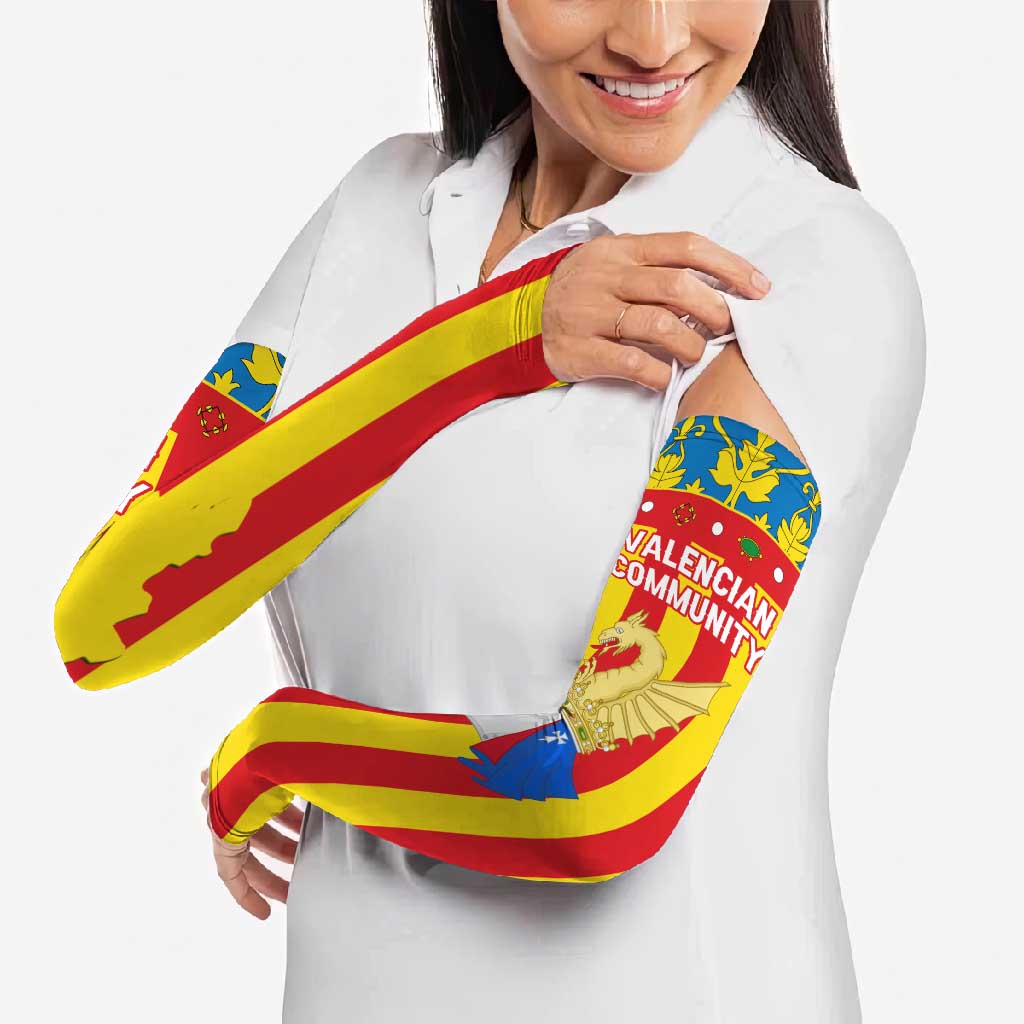 Valencian Community Flag Arm Sleeves Autonomous Community of Spain - Wonder Print Shop