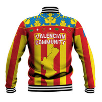 Valencian Community Flag Baseball Jacket Autonomous Community of Spain - Wonder Print Shop