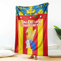 Valencian Community Flag Blanket Autonomous Community of Spain - Wonder Print Shop