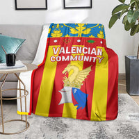 Valencian Community Flag Blanket Autonomous Community of Spain - Wonder Print Shop