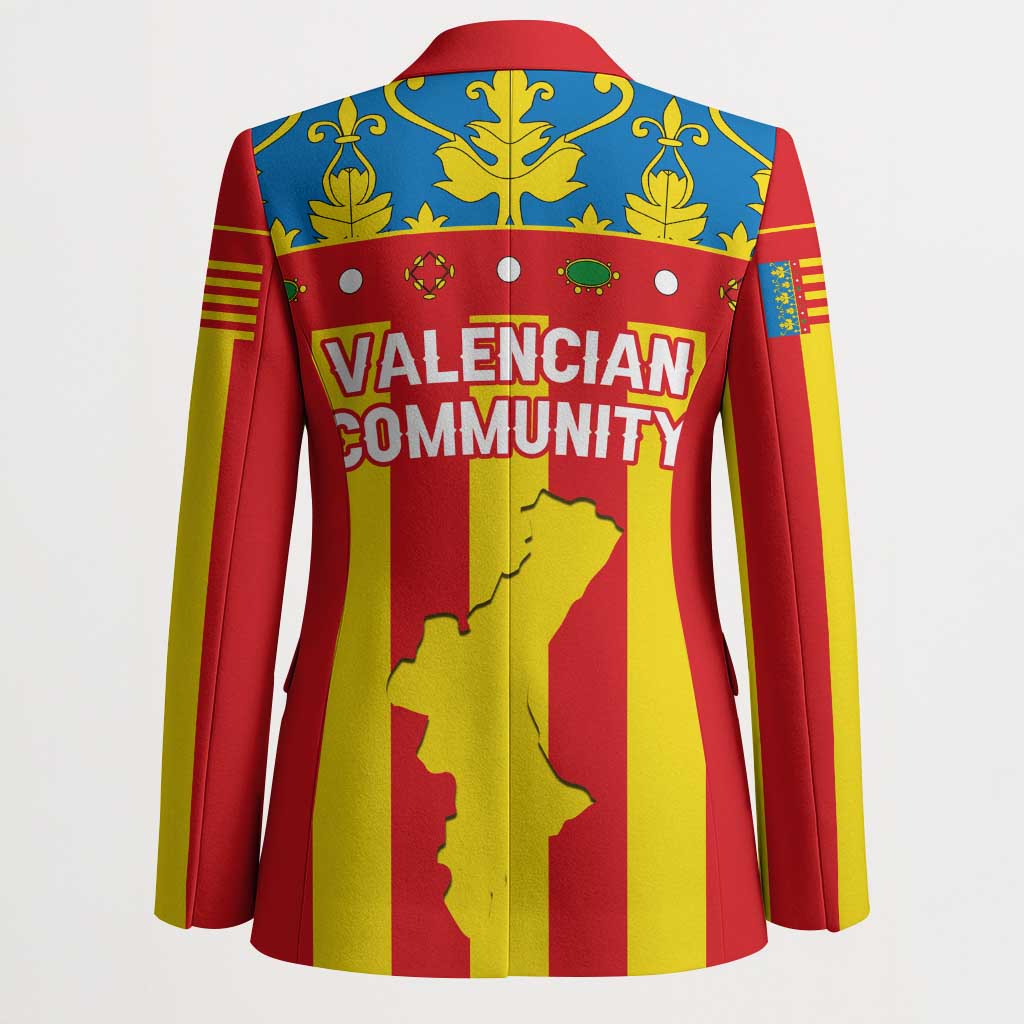 Valencian Community Flag Blazer Autonomous Community of Spain - Wonder Print Shop