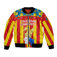 Valencian Community Flag Bomber Jacket Autonomous Community of Spain - Wonder Print Shop