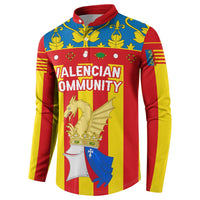Valencian Community Flag Button Sweatshirt Autonomous Community of Spain - Wonder Print Shop