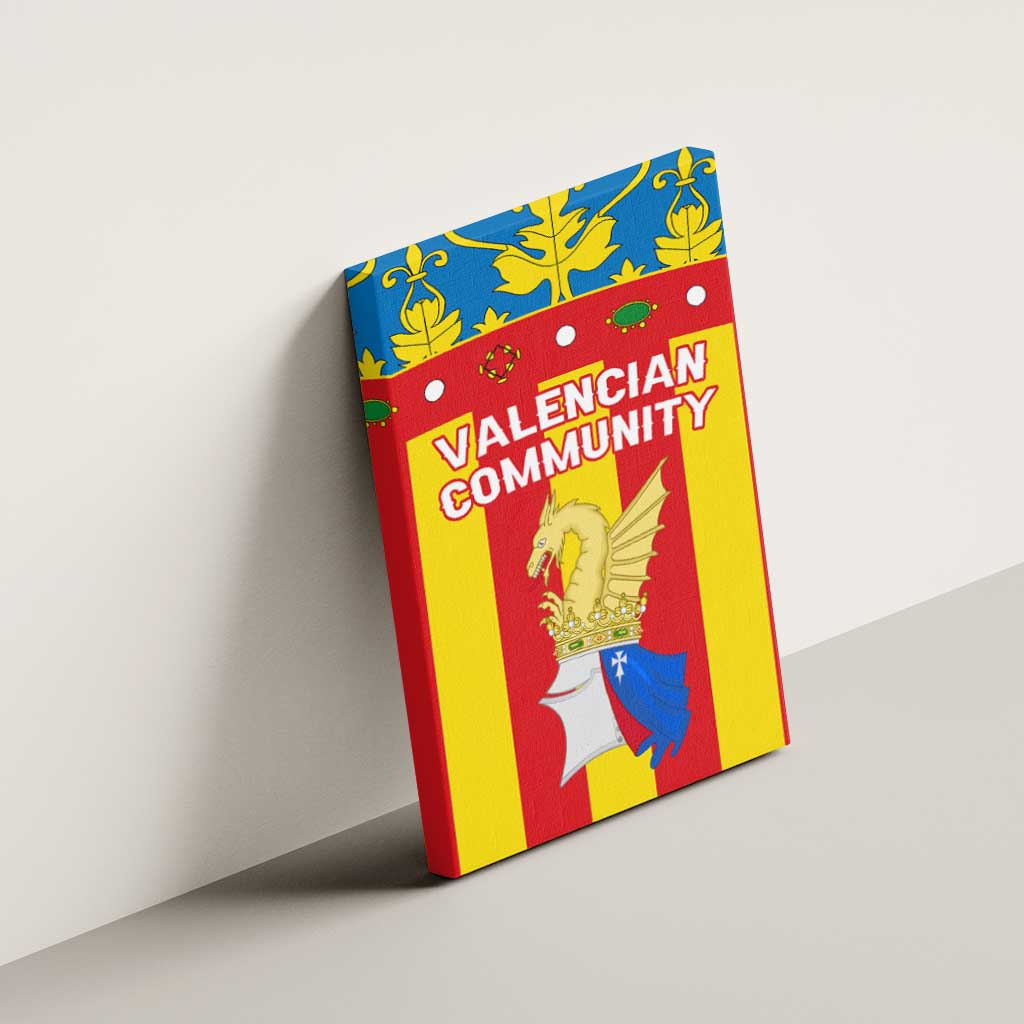 Valencian Community Flag Canvas Wall Art Autonomous Community of Spain - Wonder Print Shop