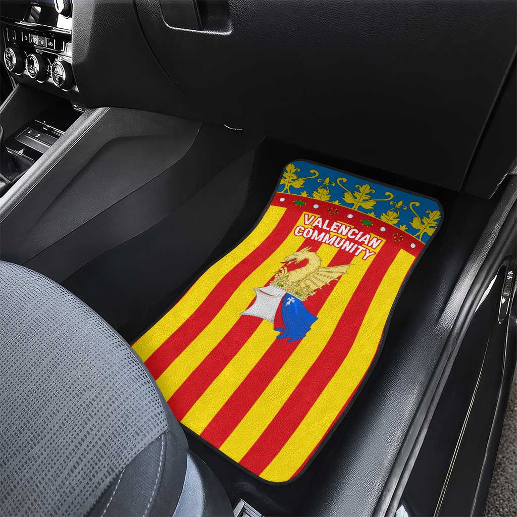 Valencian Community Flag Car Mats Autonomous Community of Spain - Wonder Print Shop