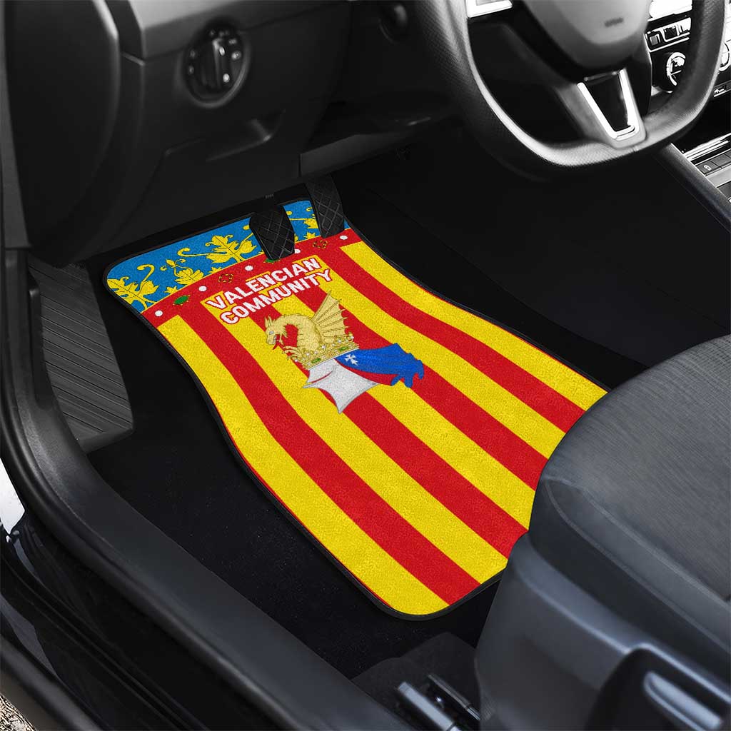 Valencian Community Flag Car Mats Autonomous Community of Spain - Wonder Print Shop