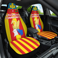 Valencian Community Flag Car Seat Cover Autonomous Community of Spain - Wonder Print Shop