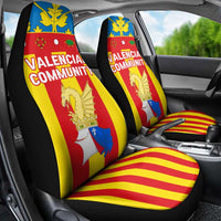 Valencian Community Flag Car Seat Cover Autonomous Community of Spain - Wonder Print Shop