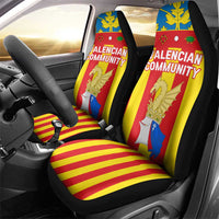 Valencian Community Flag Car Seat Cover Autonomous Community of Spain - Wonder Print Shop
