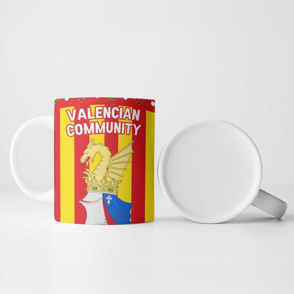 Valencian Community Flag Ceramic Mug Autonomous Community of Spain - Wonder Print Shop