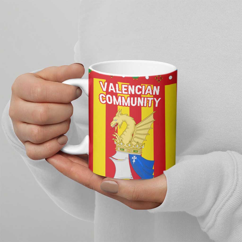Valencian Community Flag Ceramic Mug Autonomous Community of Spain - Wonder Print Shop