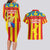 Valencian Community Flag Couples Matching Long Sleeve Bodycon Dress and Hawaiian Shirt Autonomous Community of Spain - Wonder Print Shop