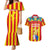 Valencian Community Flag Couples Matching Mermaid Dress and Hawaiian Shirt Autonomous Community of Spain - Wonder Print Shop