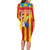 Valencian Community Flag Family Matching Long Sleeve Bodycon Dress and Hawaiian Shirt Autonomous Community of Spain - Wonder Print Shop