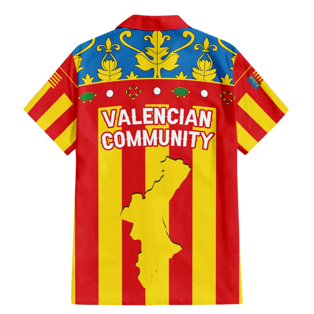 Valencian Community Flag Family Matching Mermaid Dress and Hawaiian Shirt Autonomous Community of Spain - Wonder Print Shop