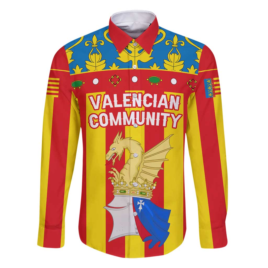 Valencian Community Flag Family Matching Mermaid Dress and Hawaiian Shirt Autonomous Community of Spain - Wonder Print Shop