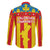 Valencian Community Flag Family Matching Off The Shoulder Long Sleeve Dress and Hawaiian Shirt Autonomous Community of Spain - Wonder Print Shop