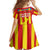 Valencian Community Flag Family Matching Summer Maxi Dress and Hawaiian Shirt Autonomous Community of Spain - Wonder Print Shop