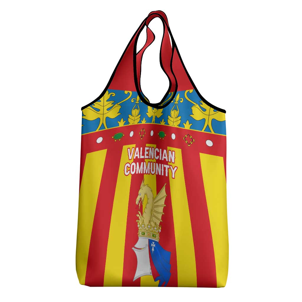 Valencian Community Flag Grocery Bag Autonomous Community of Spain - Wonder Print Shop