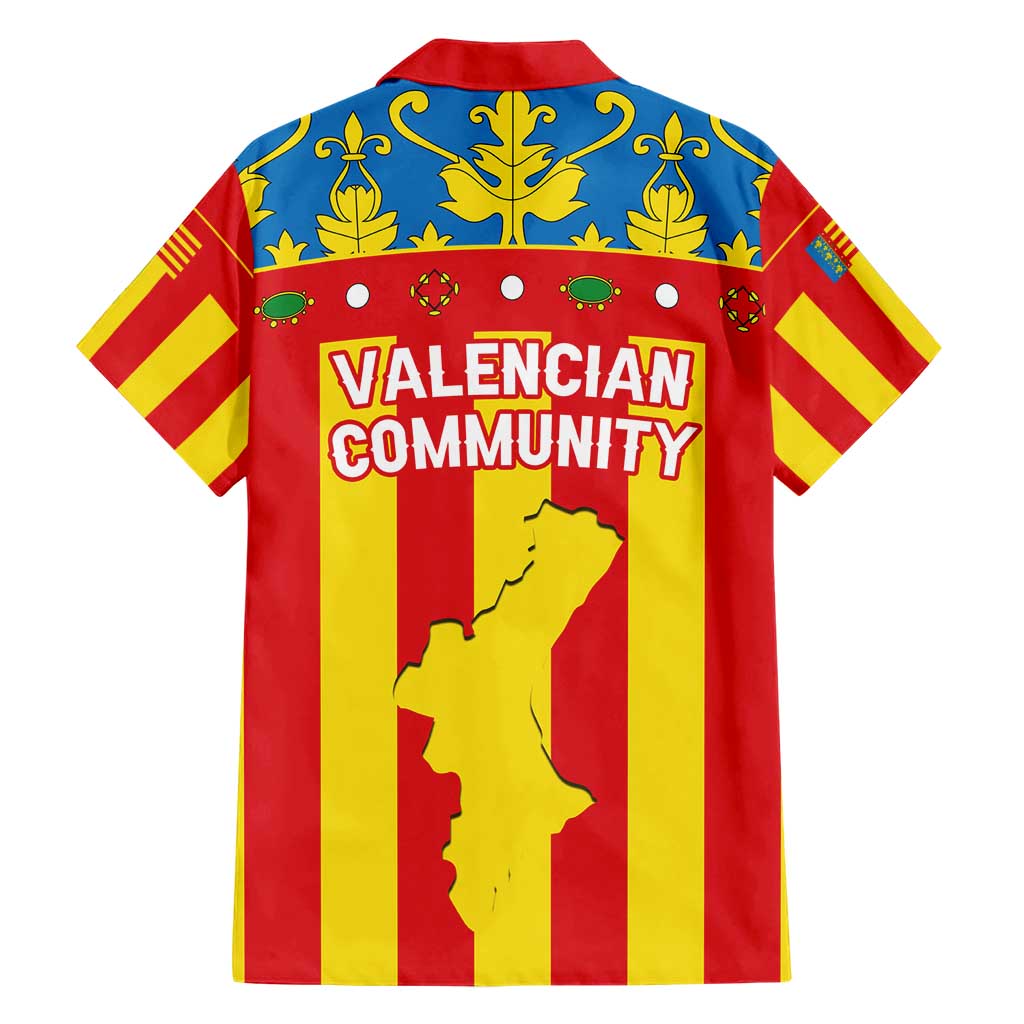 Valencian Community Flag Hawaiian Shirt Autonomous Community of Spain - Wonder Print Shop