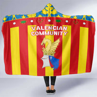 Valencian Community Flag Hooded Blanket Autonomous Community of Spain - Wonder Print Shop