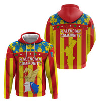 Valencian Community Flag Hoodie Autonomous Community of Spain - Wonder Print Shop