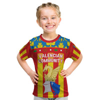 Valencian Community Flag Kid T Shirt Autonomous Community of Spain - Wonder Print Shop