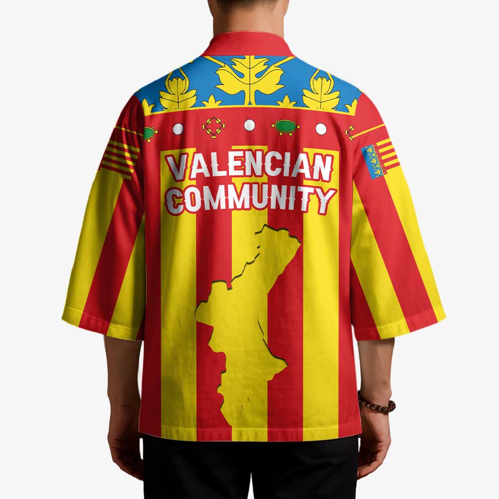 Valencian Community Flag Kimono Autonomous Community of Spain - Wonder Print Shop