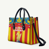 Valencian Community Flag Leather Bag Autonomous Community of Spain - Wonder Print Shop