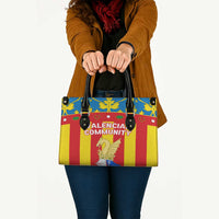 Valencian Community Flag Leather Bag Autonomous Community of Spain - Wonder Print Shop