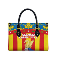 Valencian Community Flag Leather Bag Autonomous Community of Spain - Wonder Print Shop