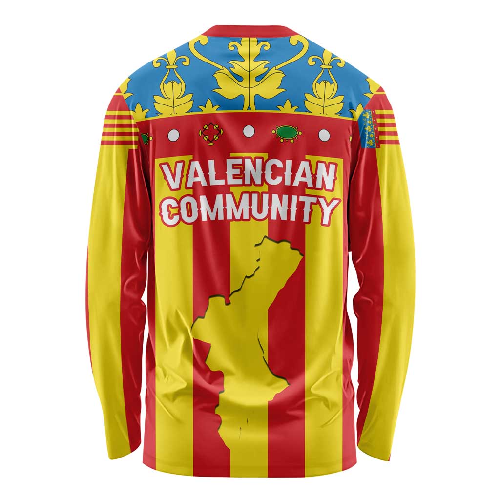 Valencian Community Flag Long Sleeve Shirt Autonomous Community of Spain - Wonder Print Shop