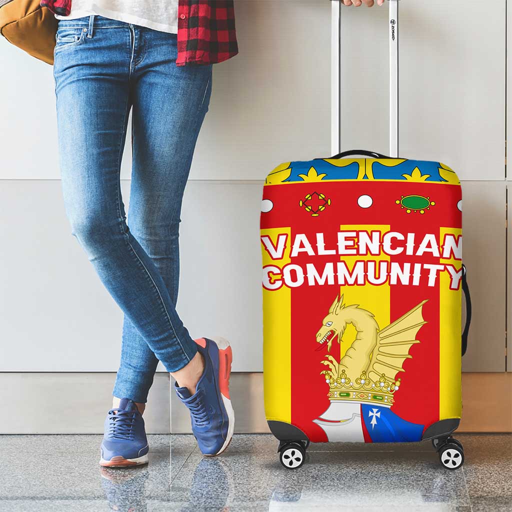 Valencian Community Flag Luggage Cover Autonomous Community of Spain - Wonder Print Shop