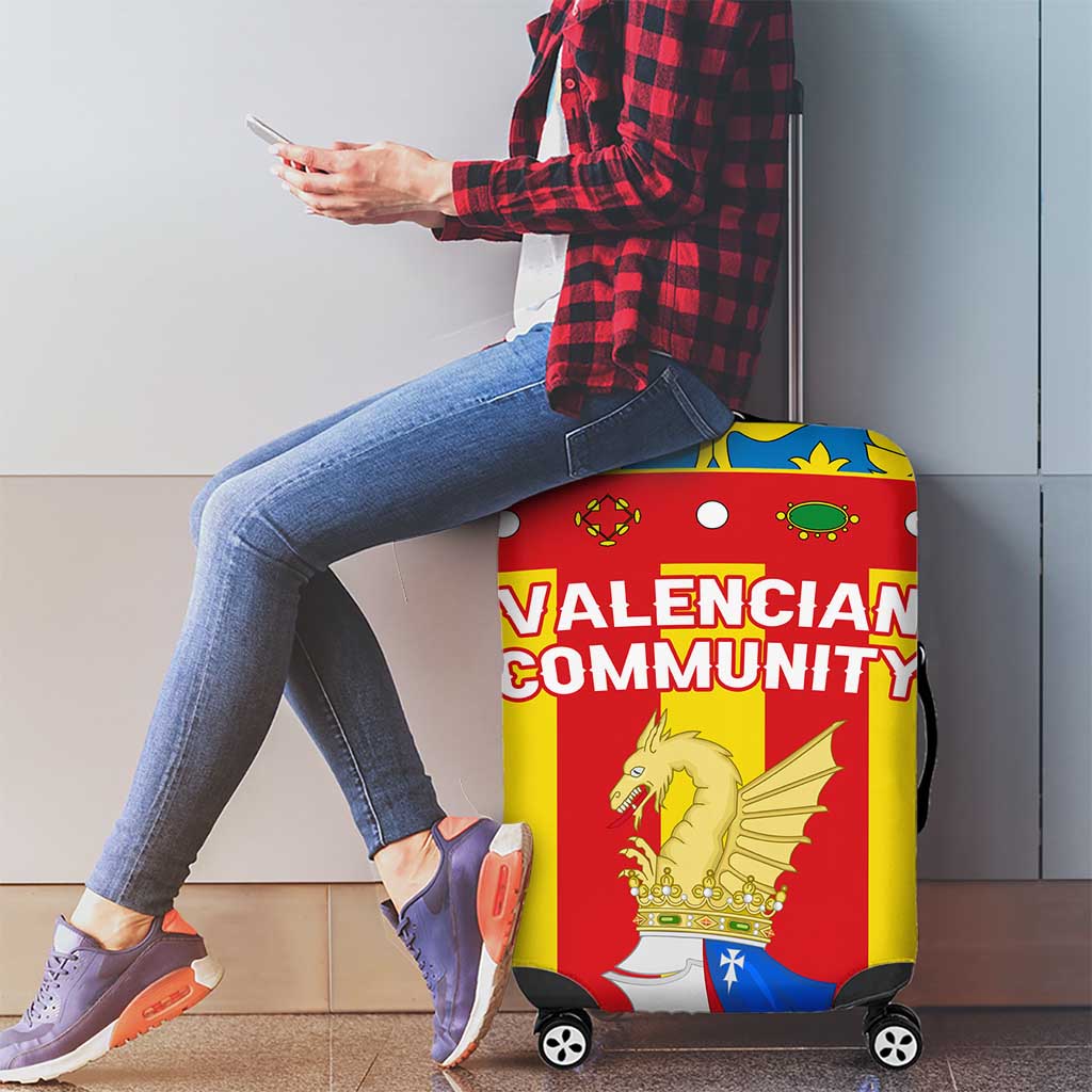 Valencian Community Flag Luggage Cover Autonomous Community of Spain - Wonder Print Shop