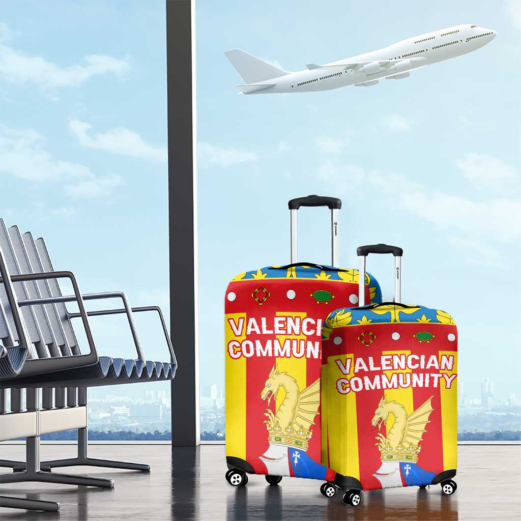 Valencian Community Flag Luggage Cover Autonomous Community of Spain - Wonder Print Shop
