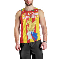 Valencian Community Flag Men Tank Top Autonomous Community of Spain - Wonder Print Shop