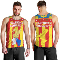 Valencian Community Flag Men Tank Top Autonomous Community of Spain - Wonder Print Shop