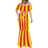 Valencian Community Flag Mermaid Dress Autonomous Community of Spain - Wonder Print Shop