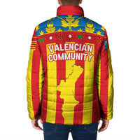 Valencian Community Flag Padded Jacket Autonomous Community of Spain - Wonder Print Shop