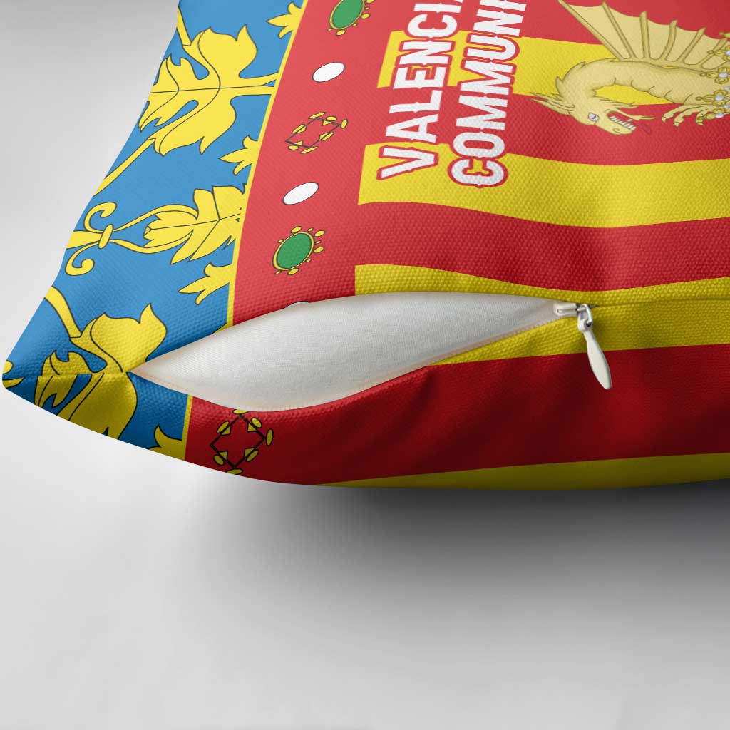 Valencian Community Flag Pillow Cover Autonomous Community of Spain - Wonder Print Shop