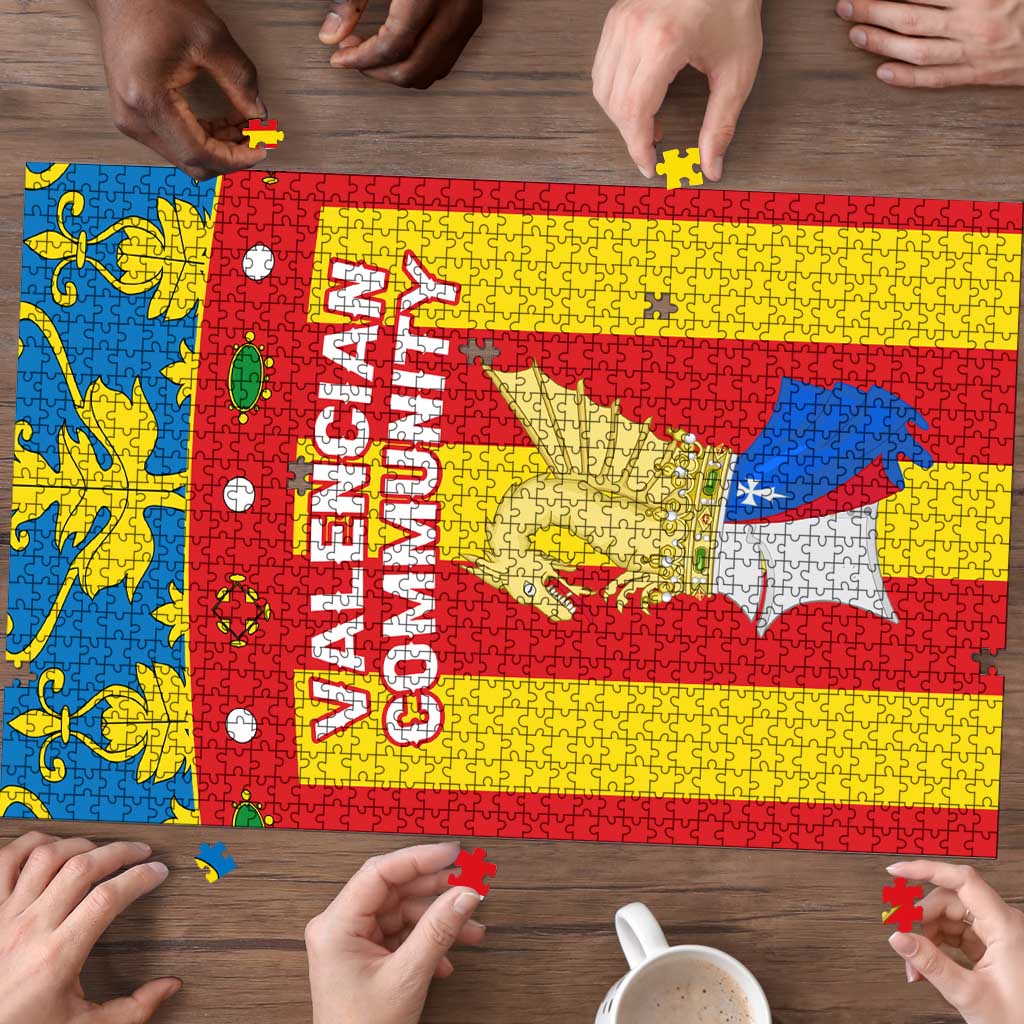 Valencian Community Flag Puzzle Autonomous Community of Spain - Wonder Print Shop