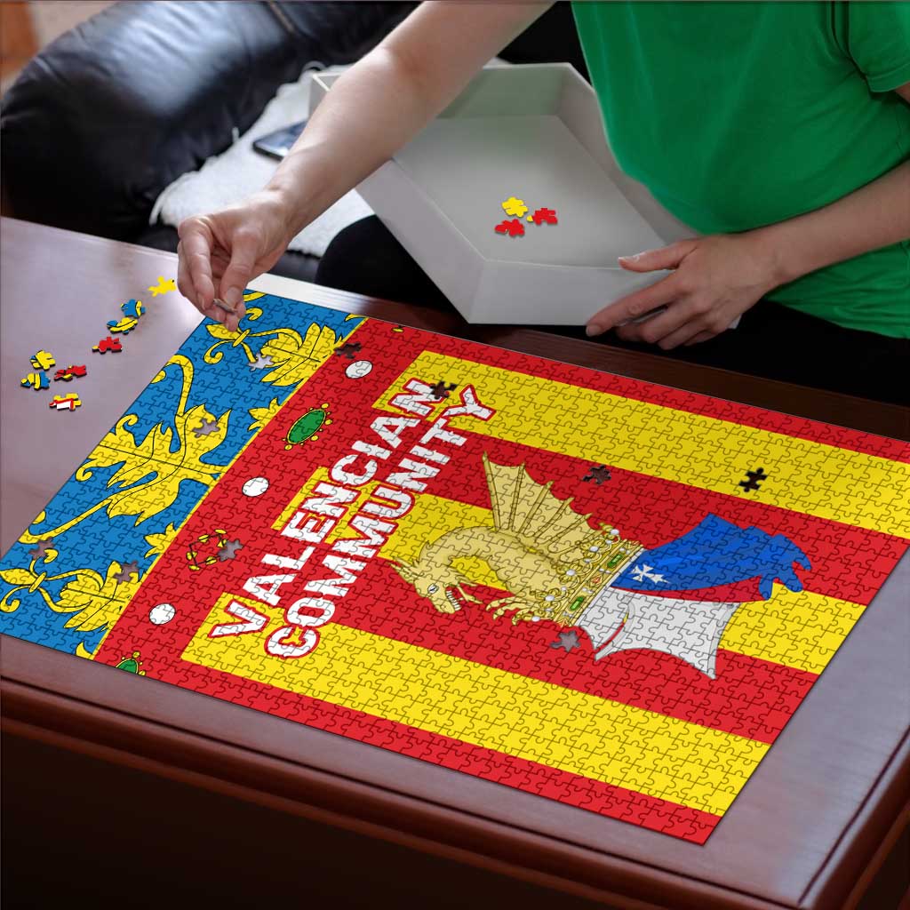 Valencian Community Flag Puzzle Autonomous Community of Spain - Wonder Print Shop