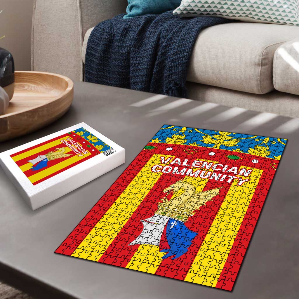 Valencian Community Flag Puzzle Autonomous Community of Spain - Wonder Print Shop