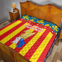 Valencian Community Flag Quilt Autonomous Community of Spain - Wonder Print Shop