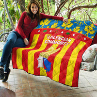 Valencian Community Flag Quilt Autonomous Community of Spain - Wonder Print Shop