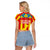 Valencian Community Flag Raglan Cropped T Shirt Autonomous Community of Spain - Wonder Print Shop