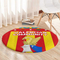 Valencian Community Flag Round Carpet Autonomous Community of Spain - Wonder Print Shop
