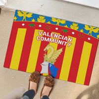 Valencian Community Flag Rubber Doormat Autonomous Community of Spain - Wonder Print Shop