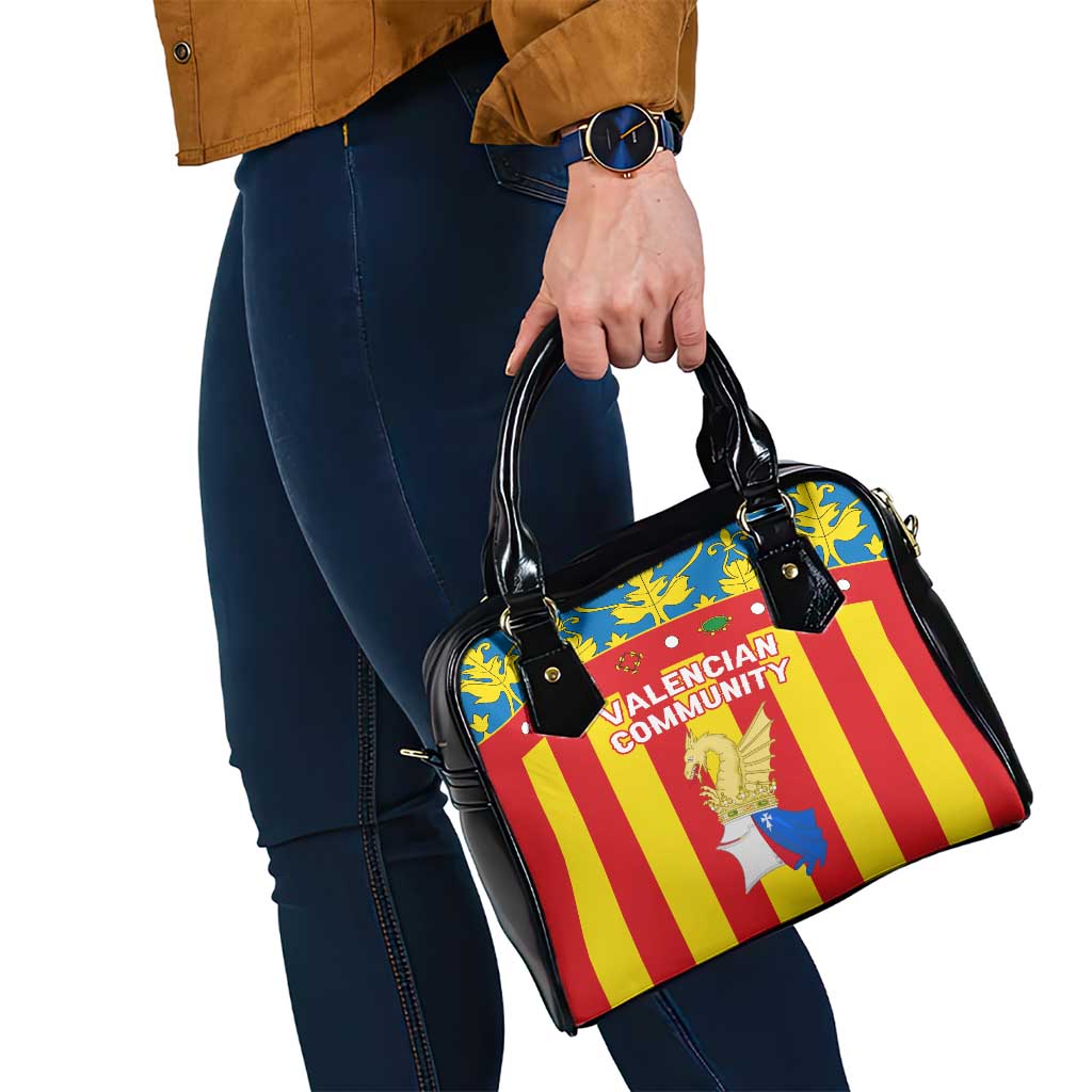 Valencian Community Flag Shoulder Handbag Autonomous Community of Spain - Wonder Print Shop