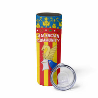 Valencian Community Flag Skinny Tumbler Autonomous Community of Spain - Wonder Print Shop